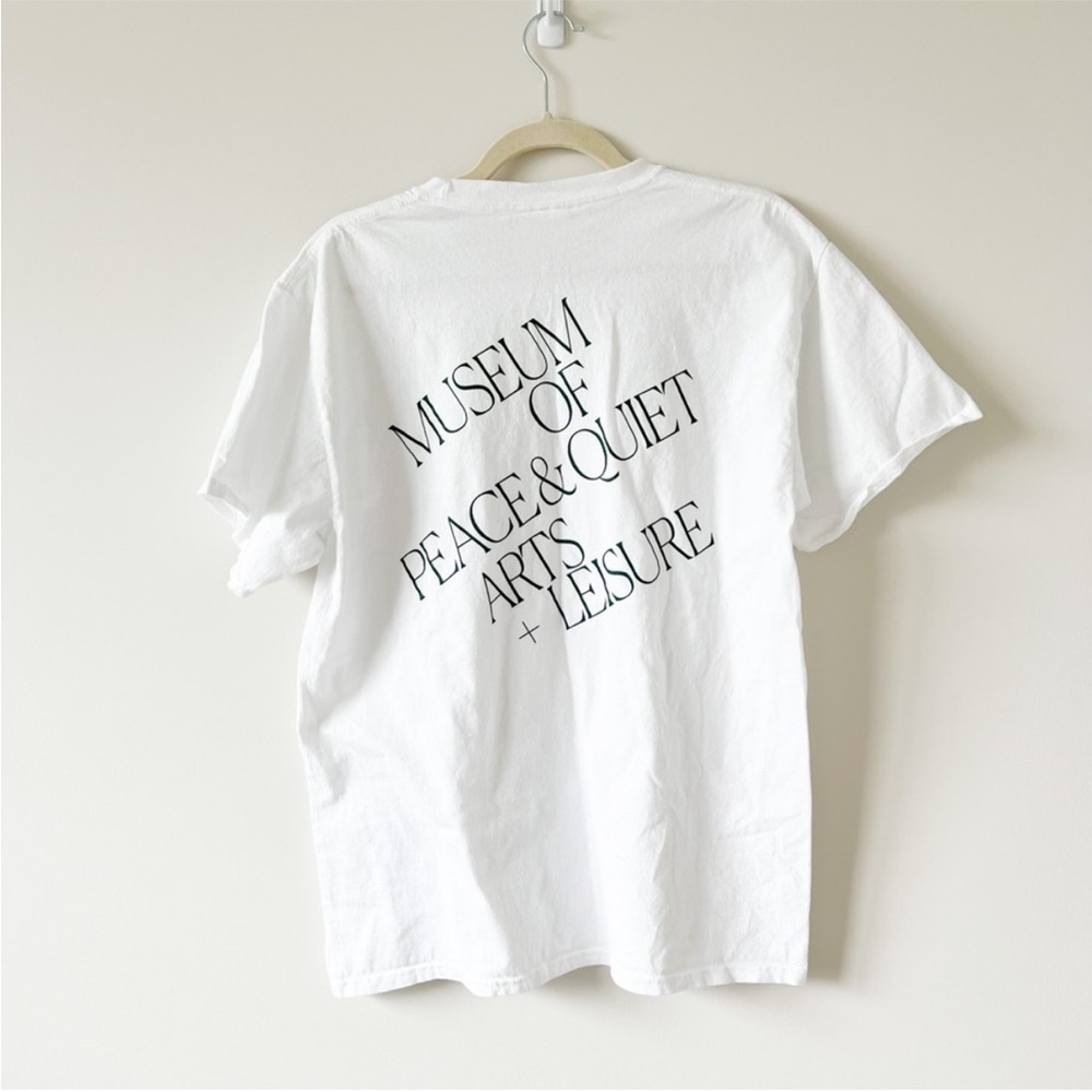 Museum of peace and quiet large white tee PRICE FIRM